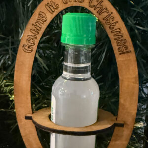 "Getting Lit This Christmas" Shooter Bottle Christmas Ornament
