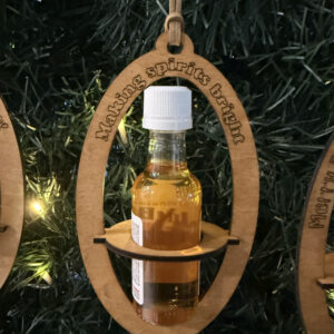 "Making Spirits Bright" Shooter Bottle Christmas Ornament