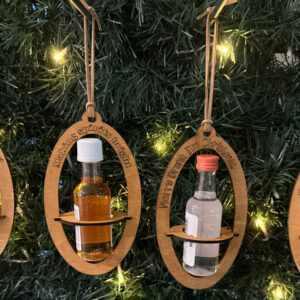 Set of 5 Shooter Bottle Christmas Ornaments