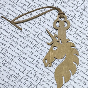 Whimsical Wooden Unicorn Ornament
