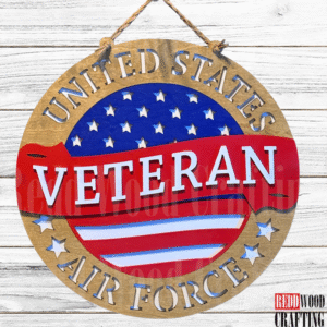 United States Air Force Veteran Wooden Wall Plaque