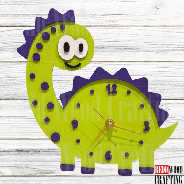 Happy Dinosaur Clock