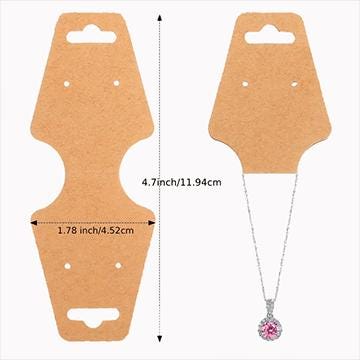 100pcs Jewelry Display Package Cards With Adhesive - Image 2