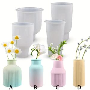 Vase Silicone Mold Epoxy Resin Casting Vase Mold Crafts Supplies