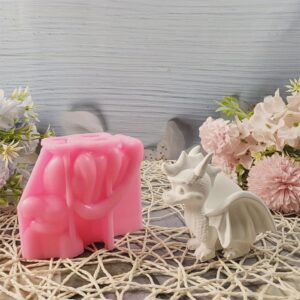 3D Dragon silicone mold for candles, gypsum, chocolate, epoxy resin, soap making