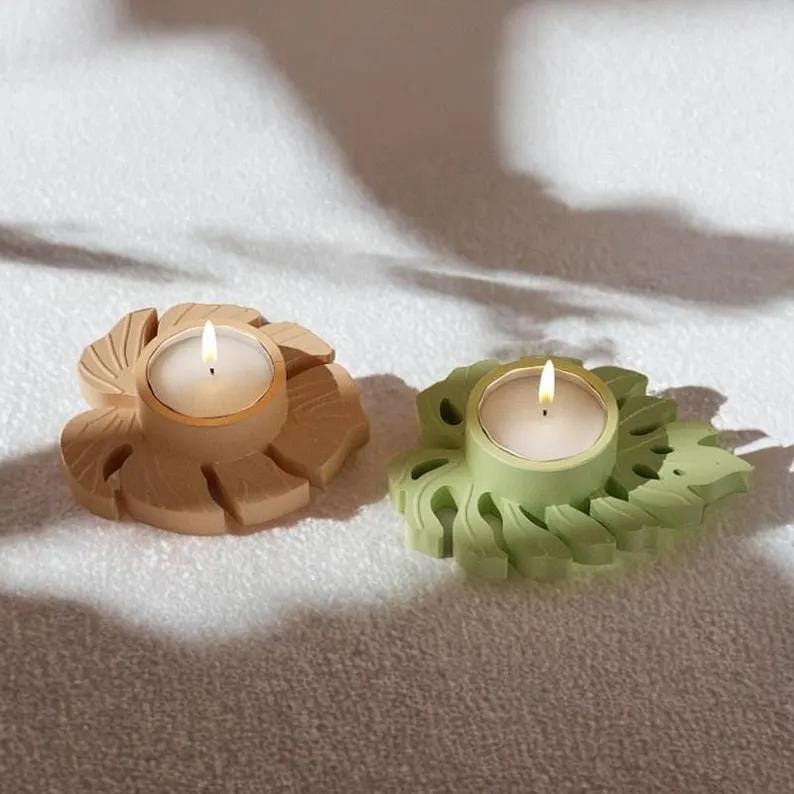 Leaf Tealight Holder Silicone Mold - Image 6