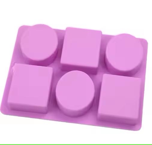 6 Cavity 3D Leaf Pattern Silicone Mold for Handmade Soap Making - Image 3