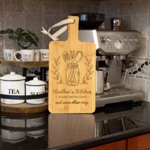 Personalized Bamboo Cutting Board – Made With Love & Some Other Crap