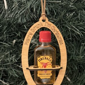 Fireball Shooter Bottle Christmas Ornament Insert Accessory