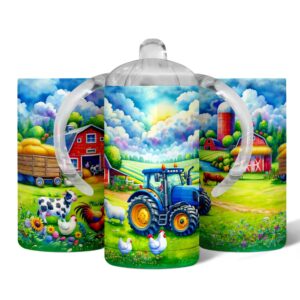 Farm Friends Sippy Cup Tumblers – 12oz Resale Lot of 3